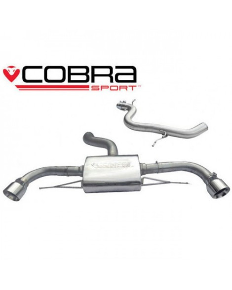 Audi TT 1.8 & 2.0 TFSI (Mk2) (2WD) Dual Exit T/P's 11-14 Cobra Sport Cat Back System Audi TT 1.8 & 2.0 TFSI (Mk2) (2WD) Dual Exit T/P's 11-14 Cobra Sport Cat Back System